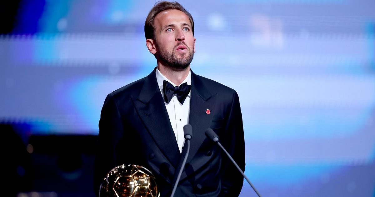 Harry Kane llegó a la cima: primer Balón de Oro para el inglés