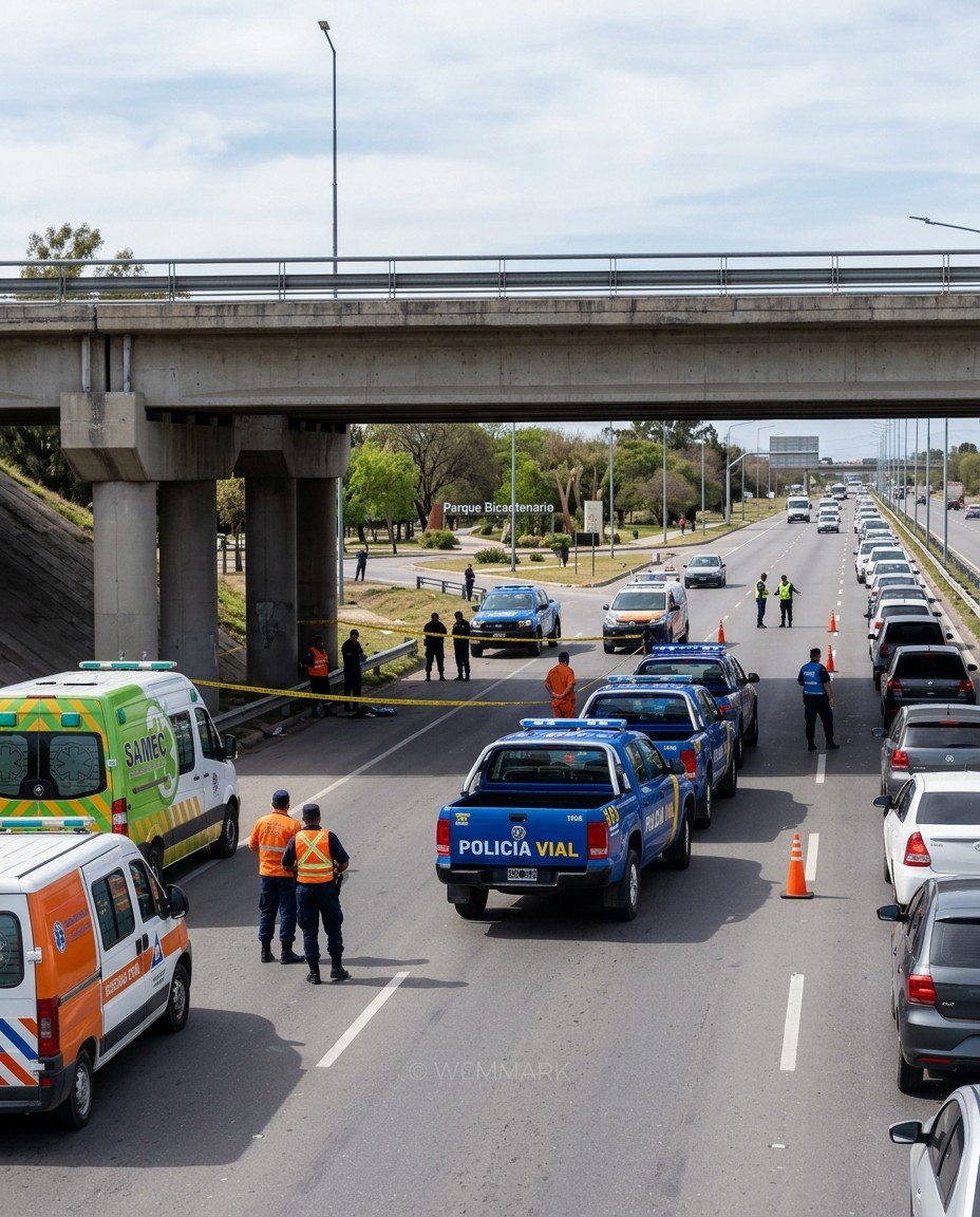 Una emergencia en Circunvalación Norte afecta el tránsito